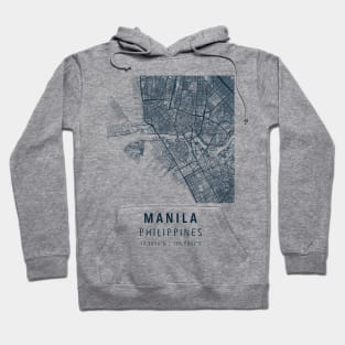 manila simple map Hoodie